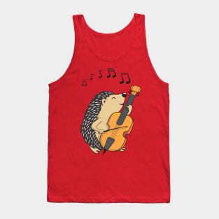 hedgehog playing cello Tank Top